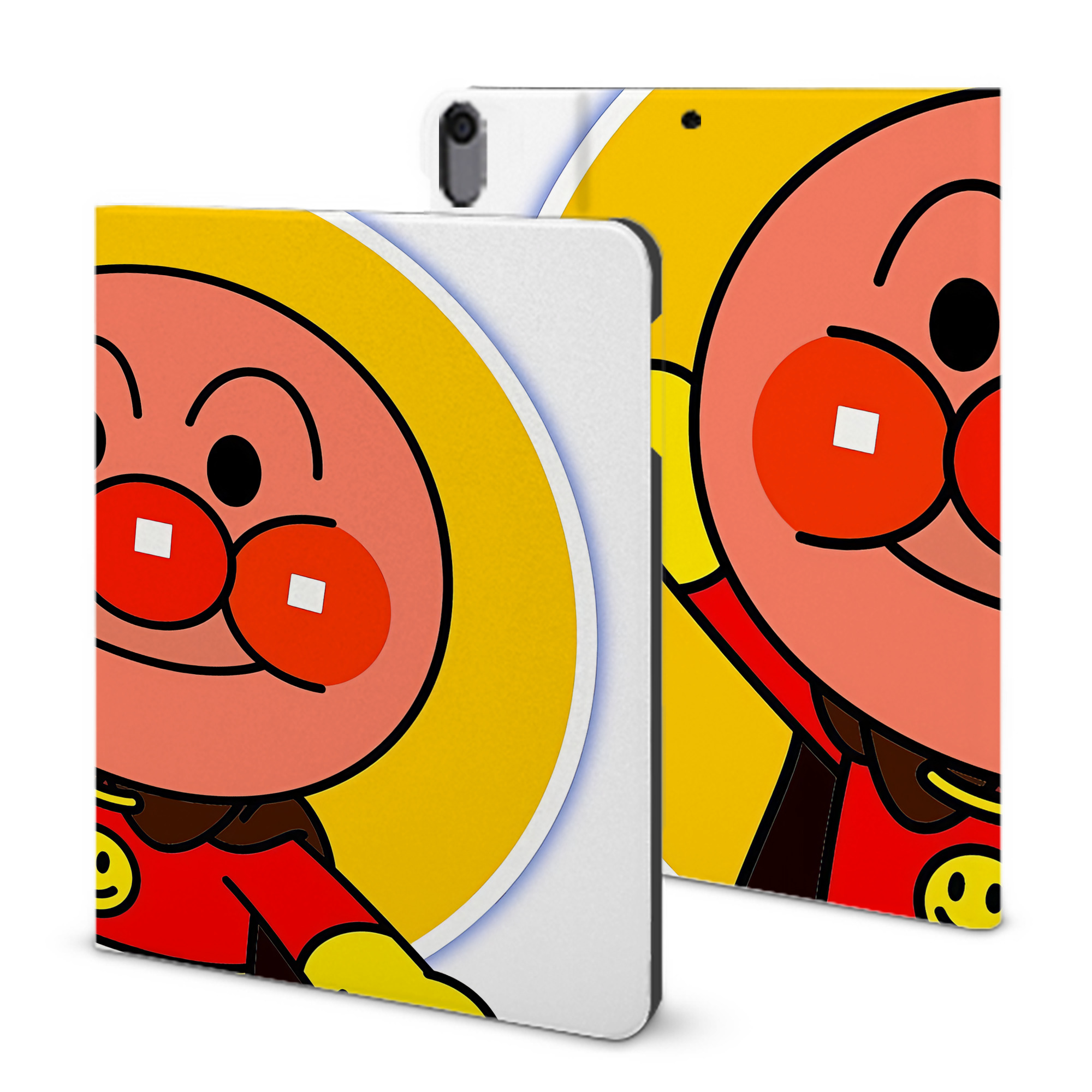 （画像用） アンパンマン Anpanman IPad ケース ブック型 PUレザー TPU 耐衝撃 軽量 薄型 ペン収納なし 全面保護 IPad 各モデル対応